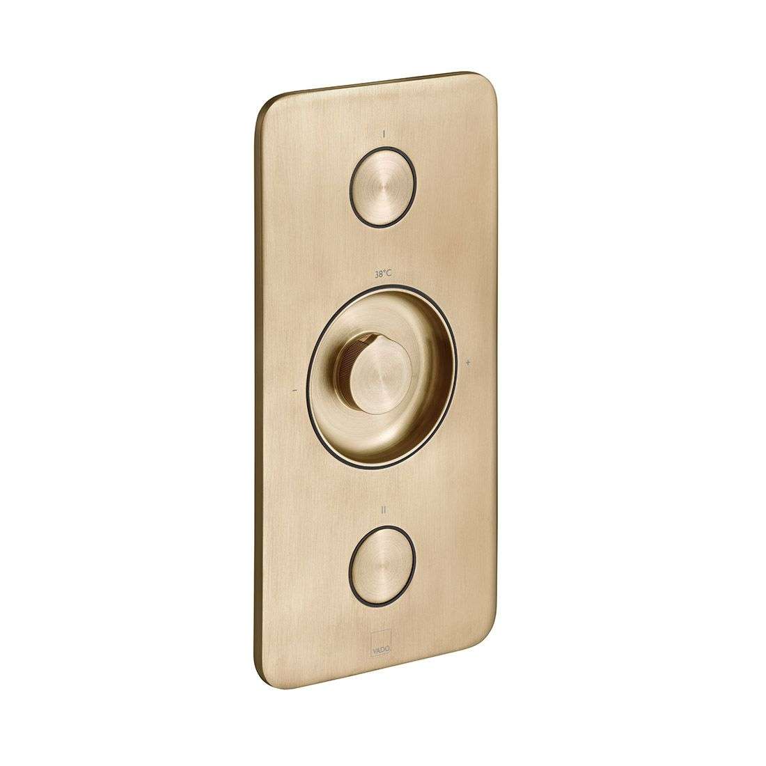 Vado Zone 2 Outlet Vertical Concealed Thermostatic Valve, Brushed Gold