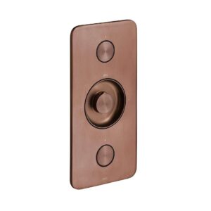 Vado Zone 2 Outlet Vertical Concealed Thermostatic Valve, Brushed Bronze