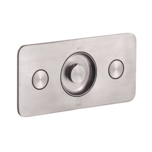 Vado Zone 2 Outlet Horizontal Concealed Thermostatic Valve, Brushed Nickel