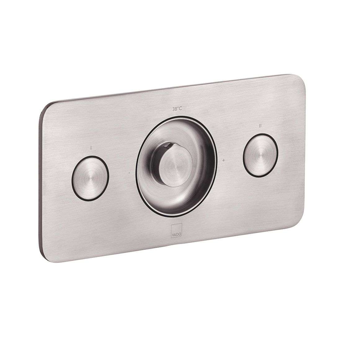Vado Zone 2 Outlet Horizontal Concealed Thermostatic Valve, Brushed Nickel