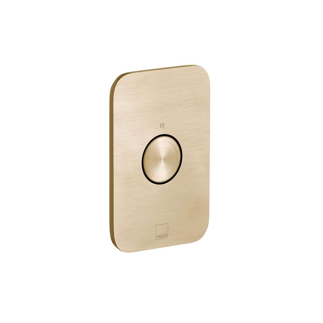 Vado Zone Vertical Concealed Stop Valve, Brushed Gold
