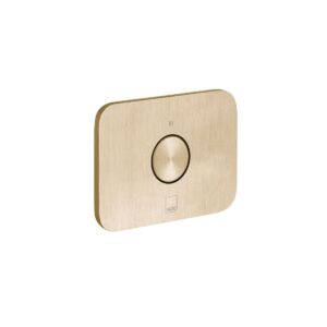 Vado Zone Horizontal Concealed Stop Valve, Brushed Gold