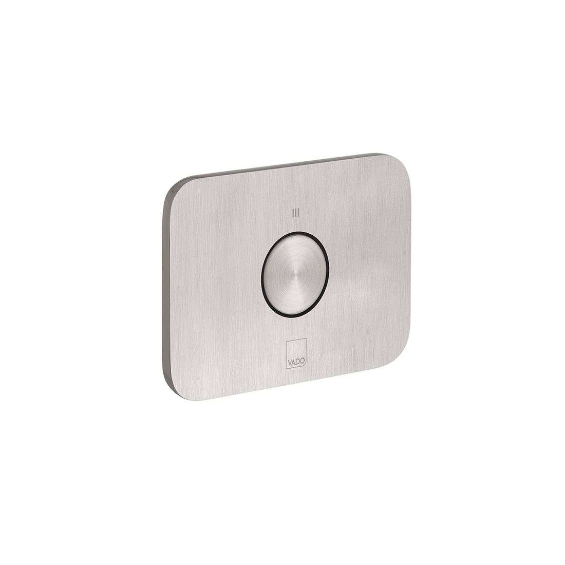 Vado Zone Horizontal Concealed Stop Valve, Brushed Nickel