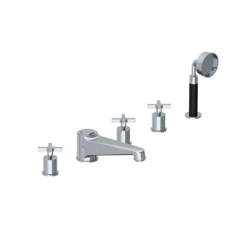 Lefroy Brooks Janey Mac Bath Shower Mixer With Cross Handles - Chrome