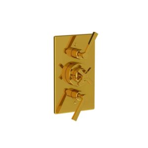 Lefroy Brooks Janey Mac Concealed Dual Thermostatic Valve - Antique Gold