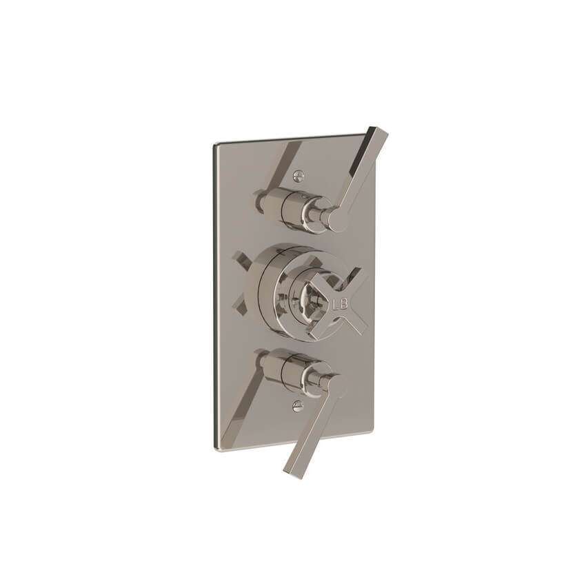 Lefroy Brooks Janey Mac Concealed Dual Thermostatic Valve - Silver Nickel