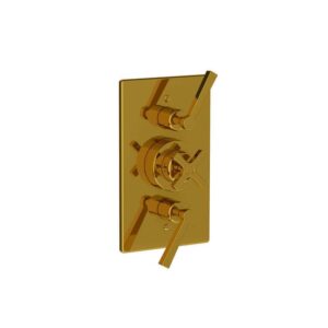 Lefroy Brooks Janey Mac Concealed Dual Thermostatic Valve - Polished Brass