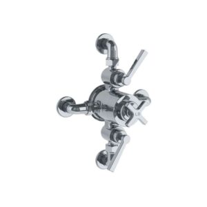 Lefroy Brooks Janey Mac Dual Thermostatic Valve With Top/Bottom Return - Chrome