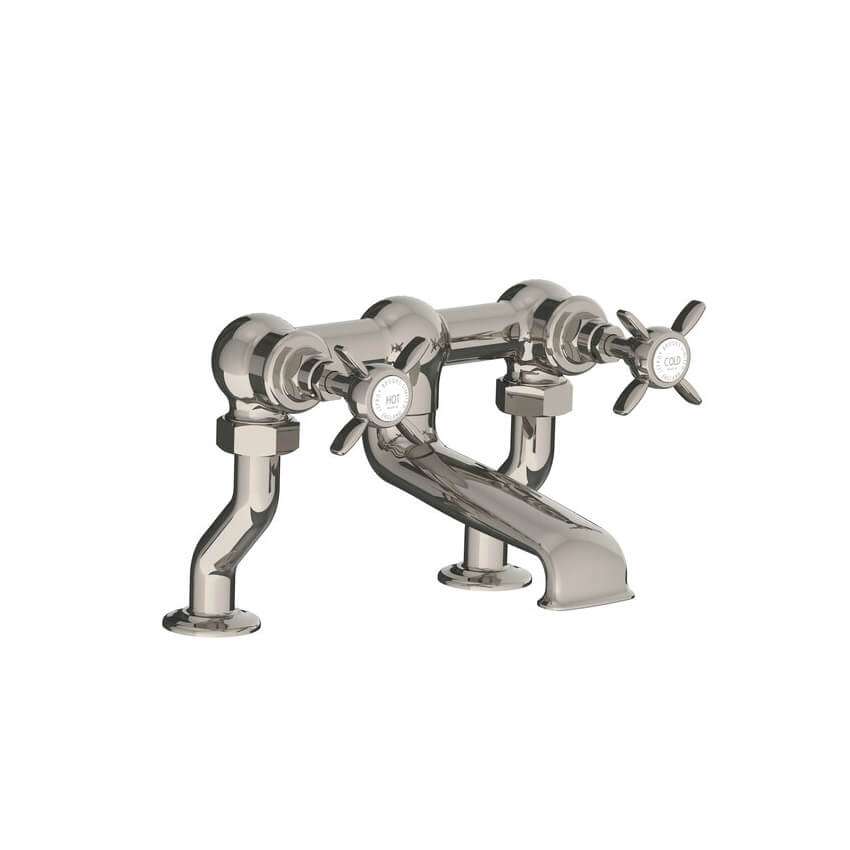 Lefroy Brooks Classic Bath Bridge Filler - Silver Nickel