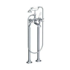 Lefroy Brooks Classic Bath Shower Mixer With Standpipes - Chrome