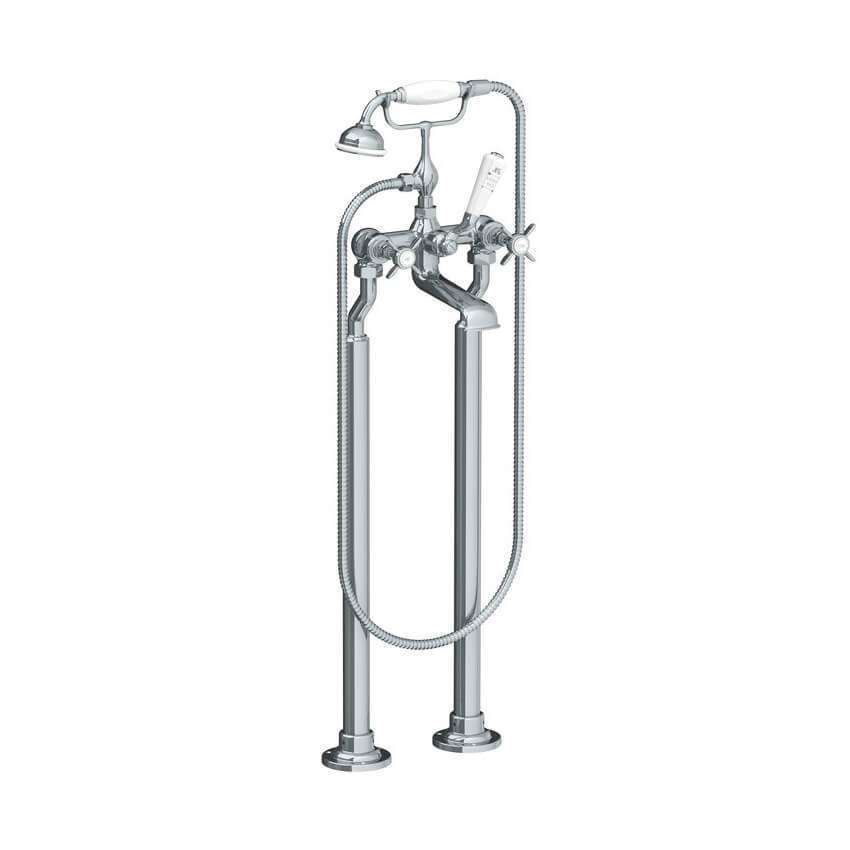 Lefroy Brooks Classic Bath Shower Mixer With Standpipes - Chrome