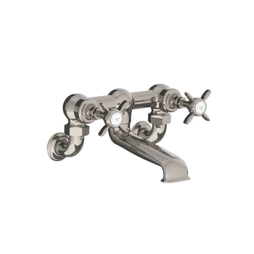 Lefroy Brooks Classic Bath Bridge Filler - Silver Nickel