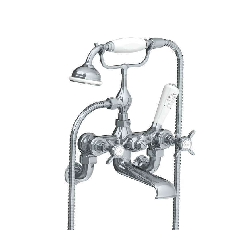 Lefroy Brooks Classic Bath Shower Mixer - Chrome