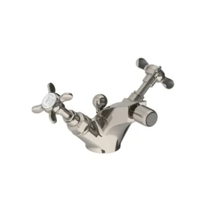 Lefroy Brooks Classic Mono Bidet Mixer With Pop Up Waste - Silver Nickel