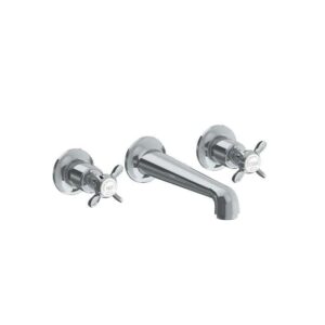 Lefroy Brooks Classic Basin Wall Mounted Basin Mixer - Chrome