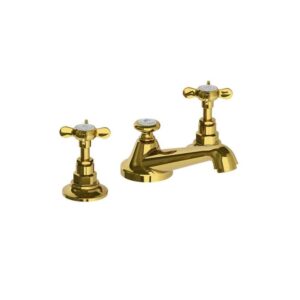 Lefroy Brooks Classic Basin Mixer With Pop Up Waste - Antique Gold