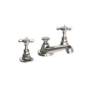 Lefroy Brooks Classic Basin Mixer With Pop Up Waste - Silver Nickel