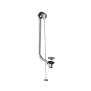 Lefroy Brooks Exposed Bath Waste With Brass Overflow Pipe - Chrome