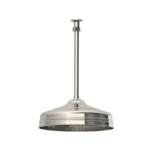 Lefroy Brooks Classic 12" Ceiling Shower Head Pack - Silver Nickel