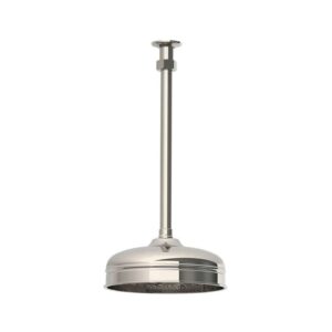 Lefroy Brooks Classic 8" Ceiling Shower Head Pack - Silver Nickel