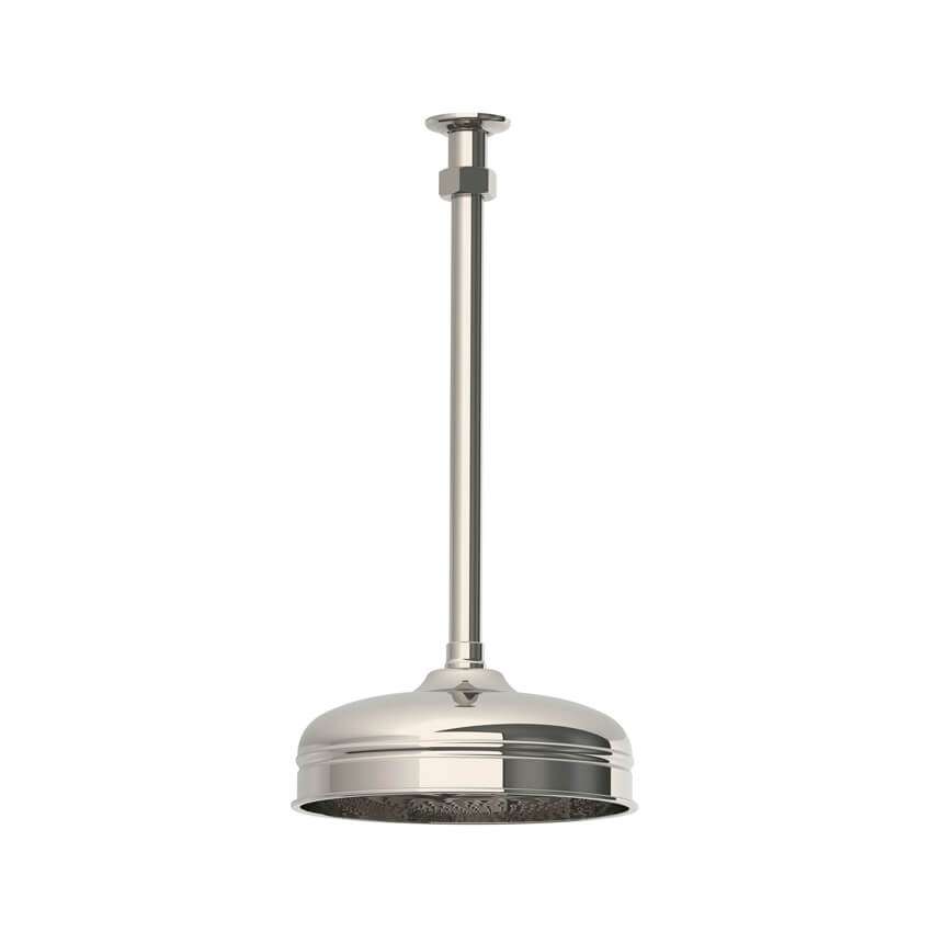 Lefroy Brooks Classic 8" Ceiling Shower Head Pack - Silver Nickel