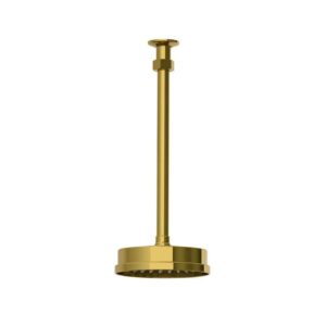 Lefroy Brooks Ten Ten 6" Ceiling Shower Head Pack - Polished Brass