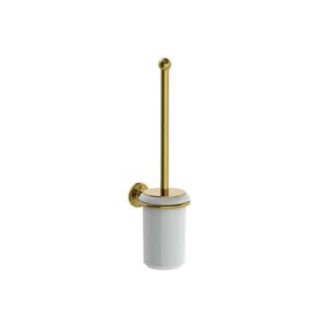 Lefroy Brooks Classic Toilet Brush Holder - Antique Gold