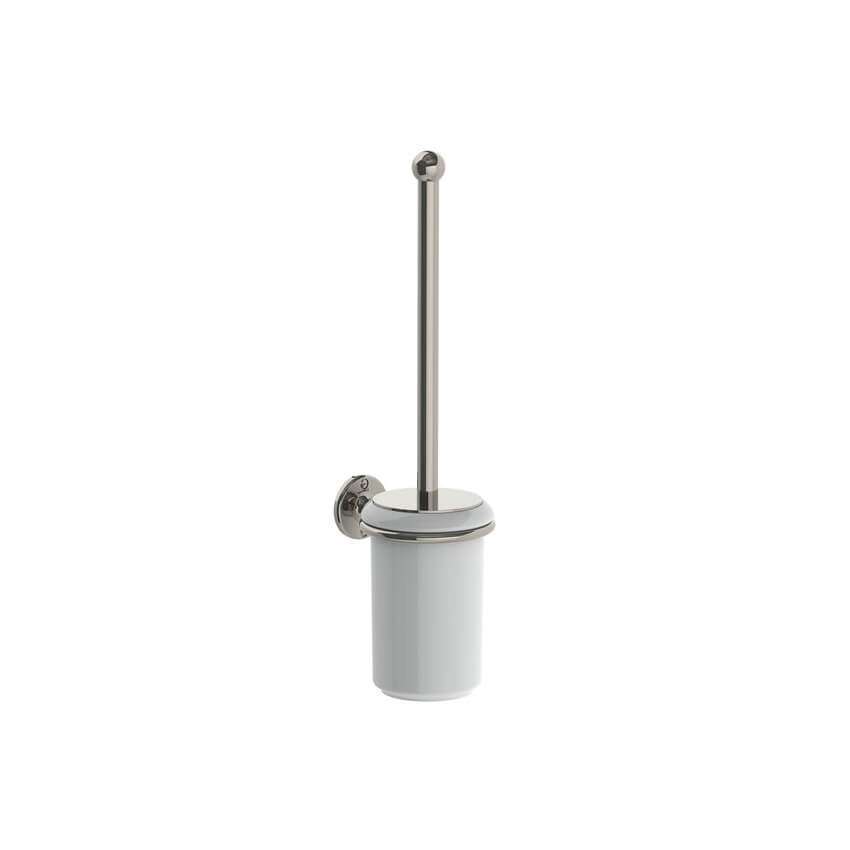 Lefroy Brooks Classic Toilet Brush Holder - Silver Nickel