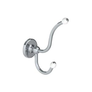 Lefroy Brooks Classic Double Robe Hook - Chrome