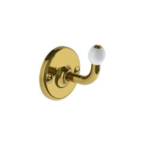 Lefroy Brooks Classic Robe Hook - Antique Gold