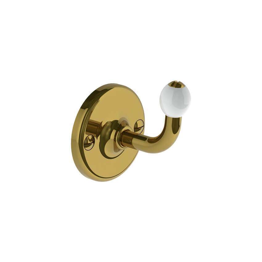 Lefroy Brooks Classic Robe Hook - Polished Brass