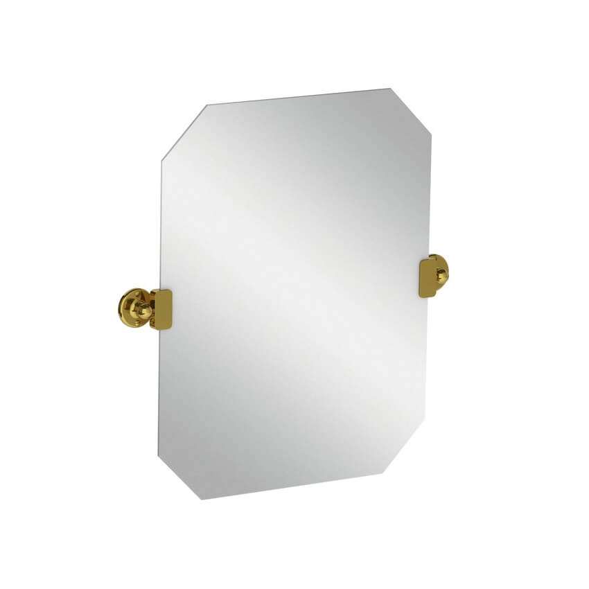 Lefroy Brooks Classic Octagonal Tilting Mirror - Antique Gold