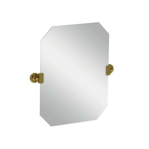 Lefroy Brooks Classic Octagonal Tilting Mirror - Polished Brass