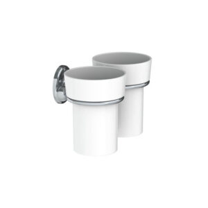 Lefroy Brooks Edwardian Double Tumbler Holder - Chrome