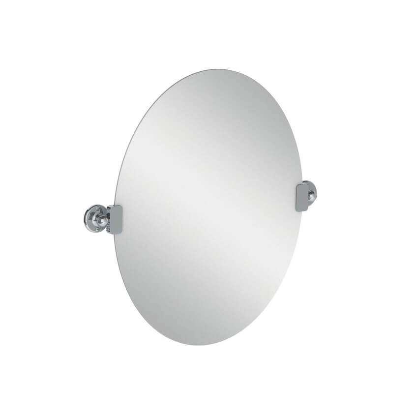 Lefroy Brooks Classic Oval Tilting Mirror - Chrome