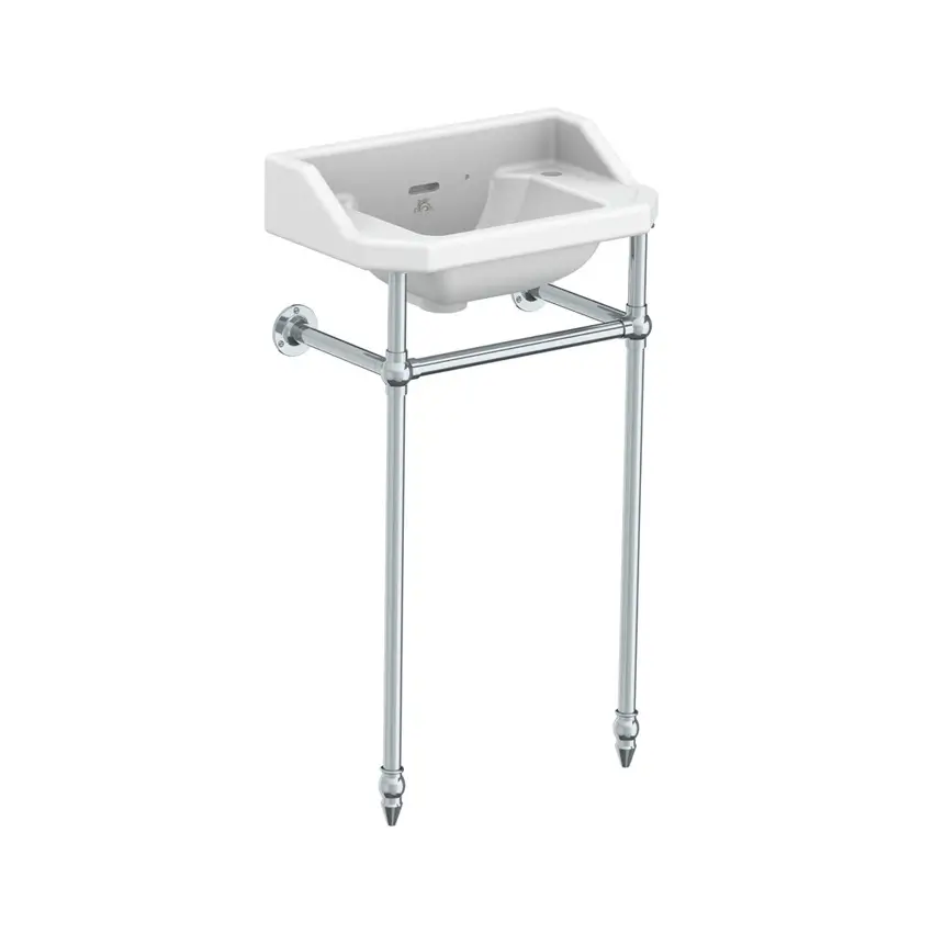 Lefroy Brooks Charterhouse Cloakroom Basin With Stand - Image 2