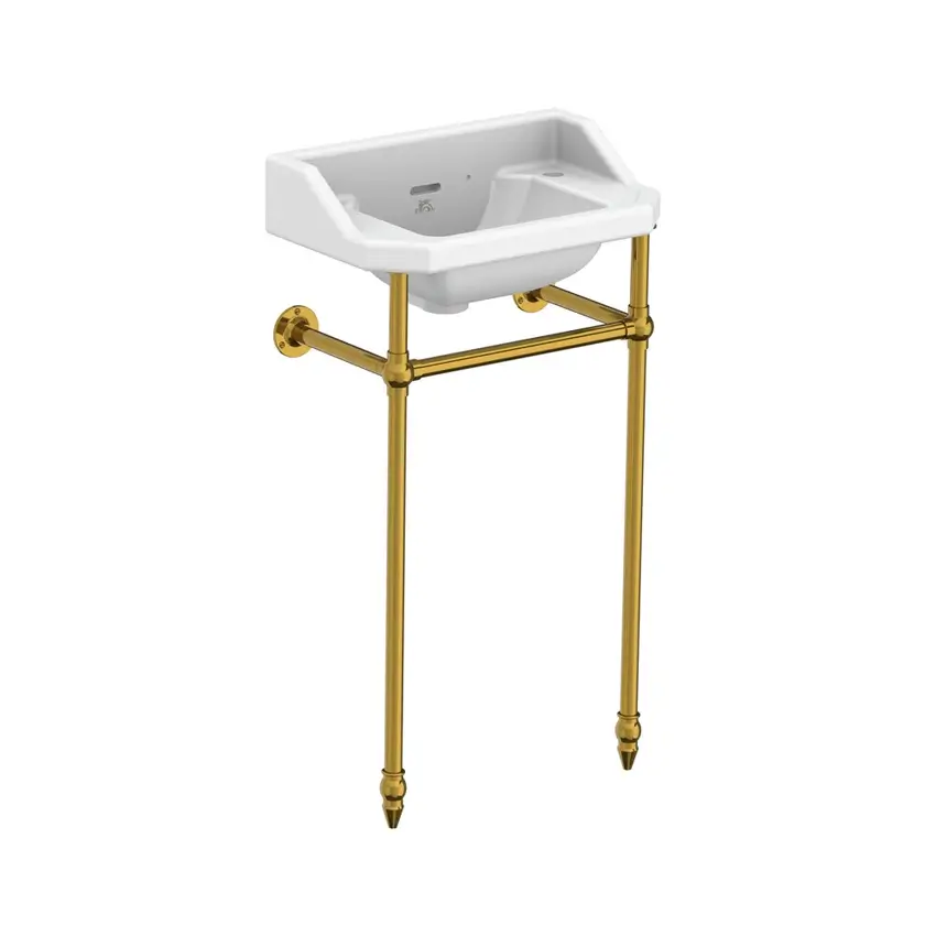 Lefroy Brooks Charterhouse Cloakroom Basin With Stand - Image 4