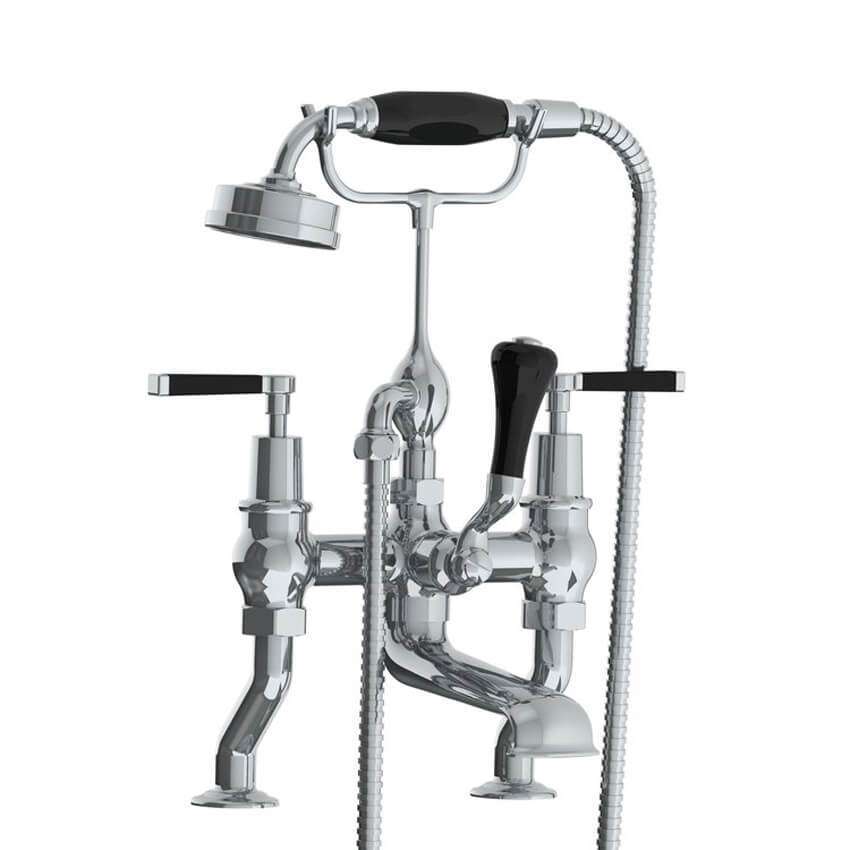 Lefroy Brooks Mackintosh Bath Shower Mixer With Levers - Chrome