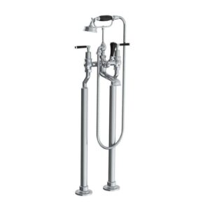 Lefroy Brooks Mackintosh Bath Shower Mixer With Levers & Standpipes - Chrome
