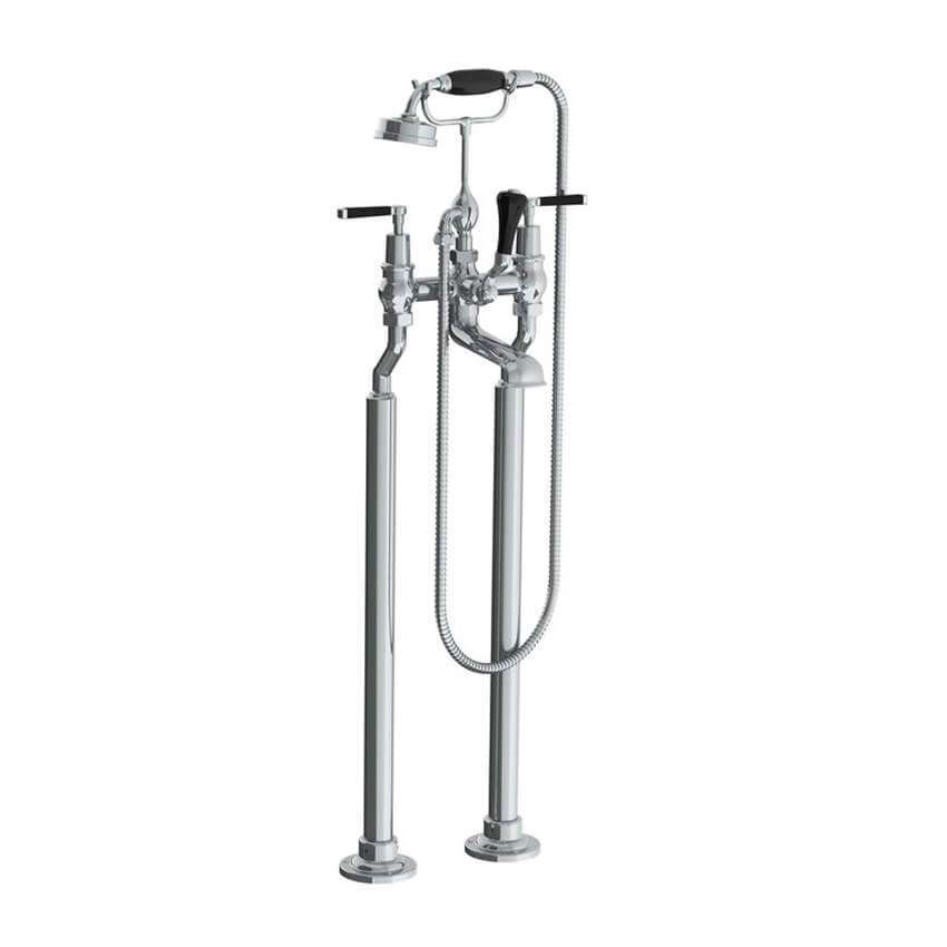 Lefroy Brooks Mackintosh Bath Shower Mixer With Levers & Standpipes - Chrome