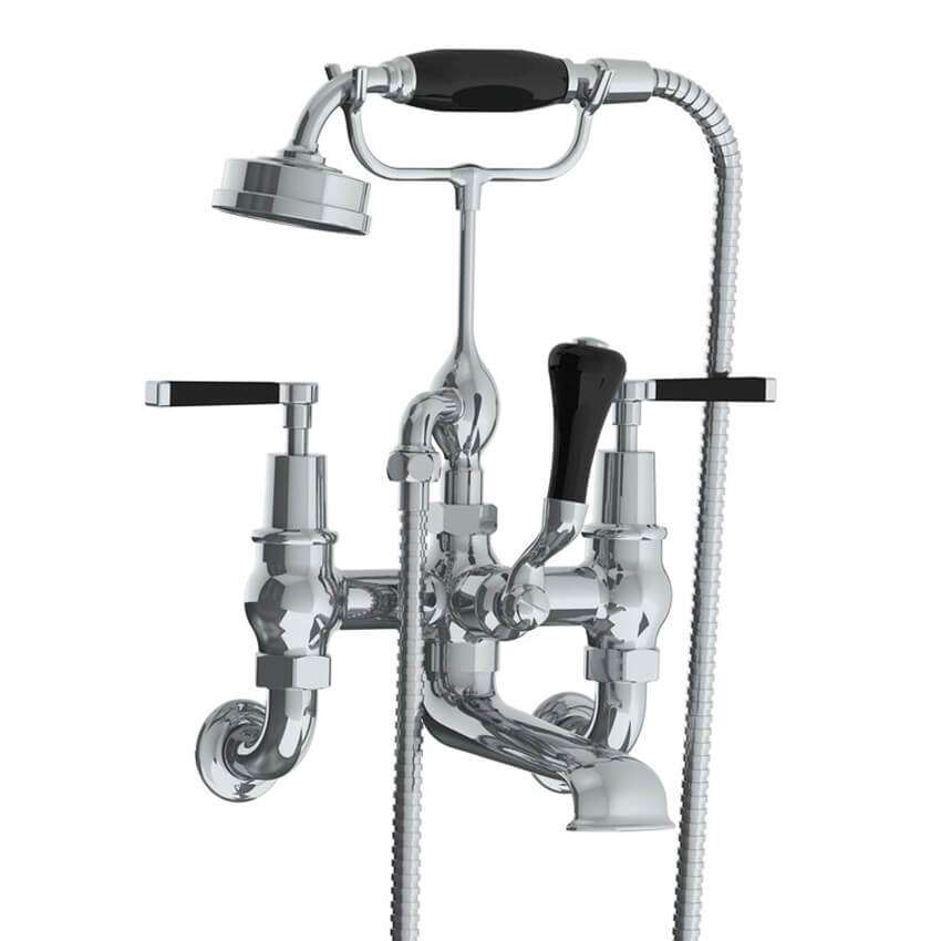 Lefroy Brooks Mackintosh Bath Shower Mixer With Levers - Chrome