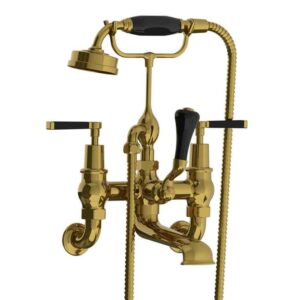 Lefroy Brooks Mackintosh Bath Shower Mixer With Levers - Polished Brass