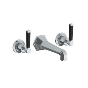 Lefroy Brooks Mackintosh Wall Mounted Basin Mixer With Levers - Chrome