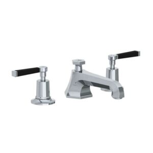 Lefroy Brooks Mackintosh Basin Mixer With Black Levers - Chrome