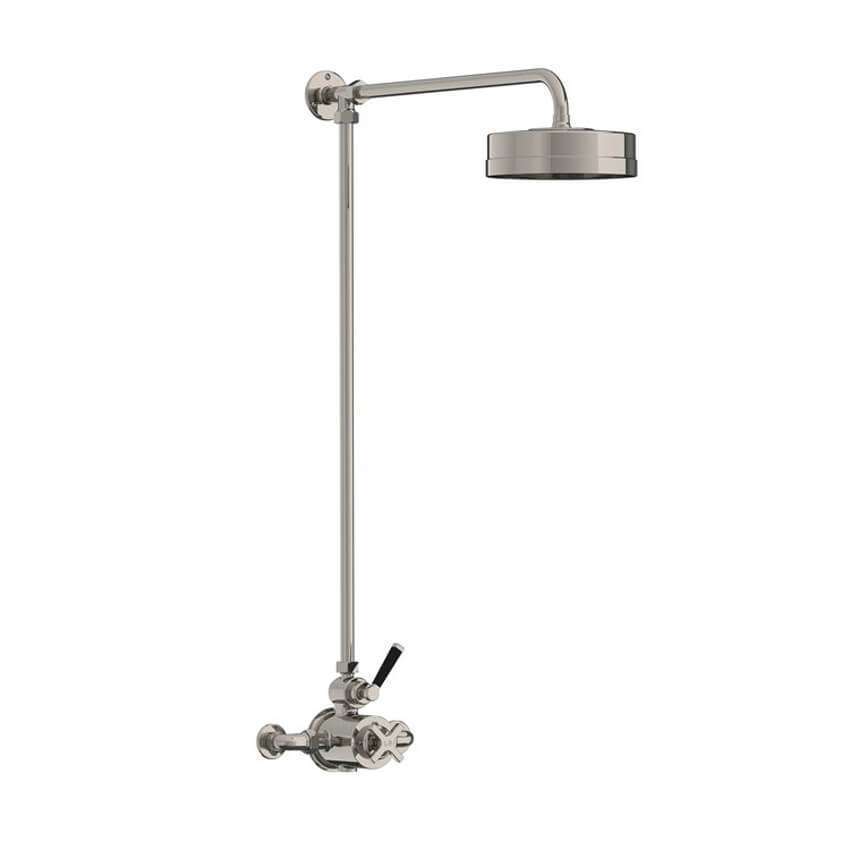 Lefroy Brooks Mackintosh Thermostatic Valve With Riser - Silver Nickel
