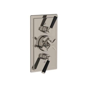Lefroy Brooks Mackintosh Concealed Dual Thermostatic Valve - Silver Nickel