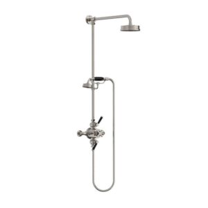 Lefroy Brooks Mackintosh Dual Thermostatic Valve With Riser - Silver Nickel