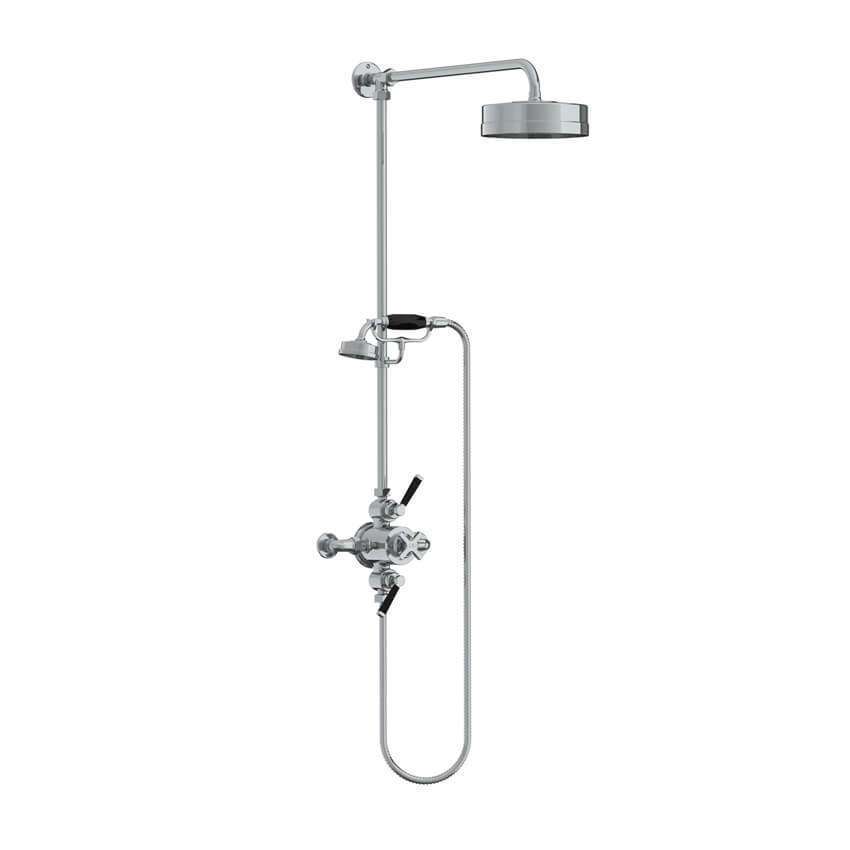 Lefroy Brooks Mackintosh Dual Thermostatic Valve With Riser - Chrome