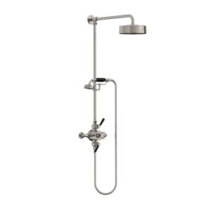 Lefroy Brooks Mackintosh Dual Thermostatic Valve With Riser - Silver Nickel