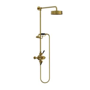 Lefroy Brooks Mackintosh Dual Thermostatic Valve With Riser - Polished Brass